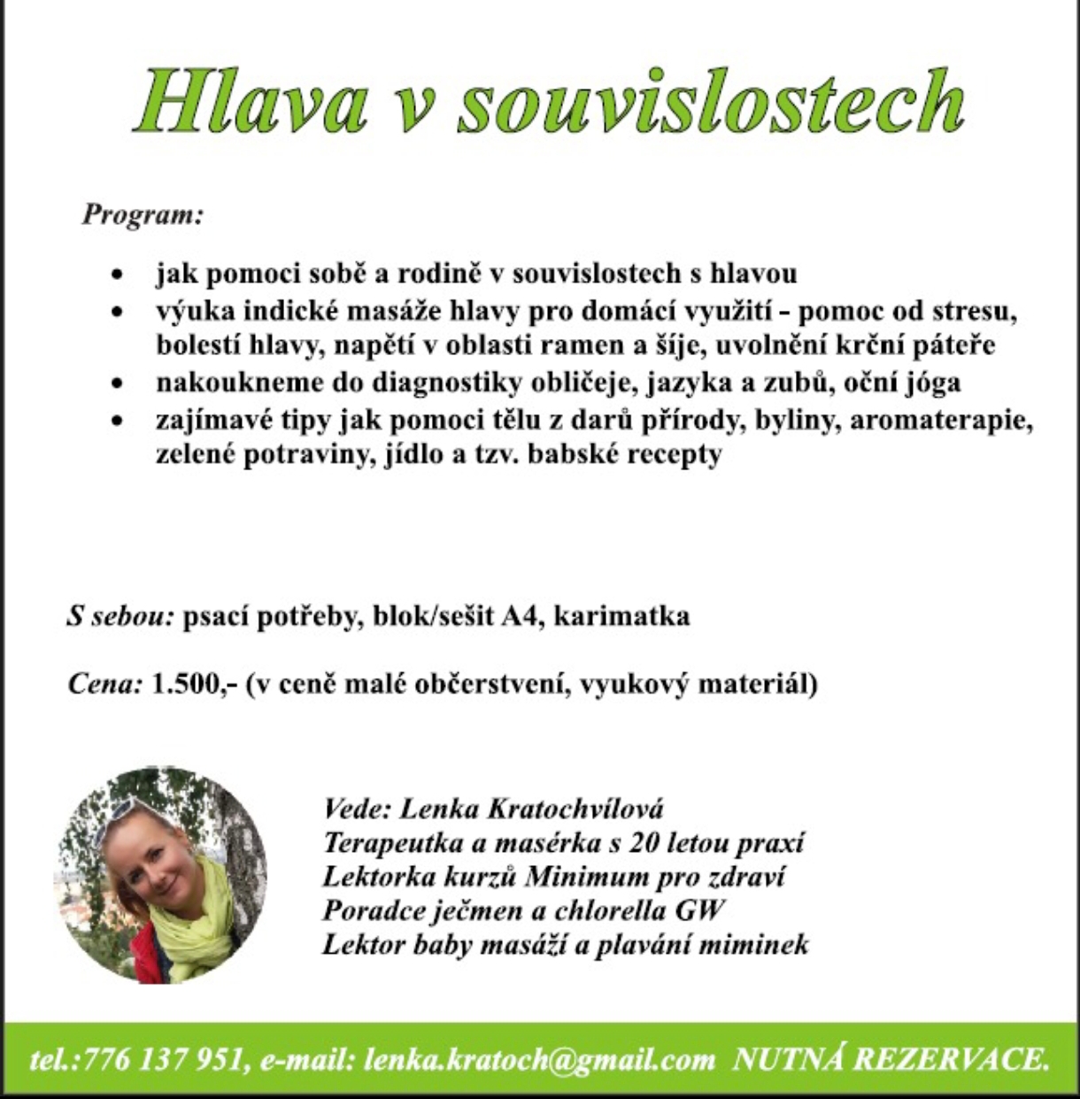 Hlava v souvislostech - komplexní holistický přístup